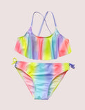 Costume da bagno sfumato arcobaleno