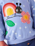 Rainbow Ladybug Appliqué Sweatshirt + Ladybug Printed Leggings - Mini Taylor