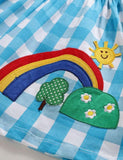 Rainbow Plaid Appliqué Dress - Mini Taylor