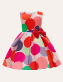 Rainbow Polka Dot Party Dress - Mini Taylor