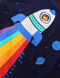Rainbow Rocket Print T-shirt - Mini Taylor