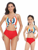 Rainbow Stripe Family Matching Swim Suit - Mini Taylor