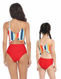 Rainbow Stripe Family Matching Swim Suit - Mini Taylor