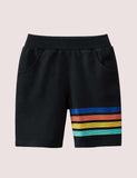 Rainbow Striped Shorts