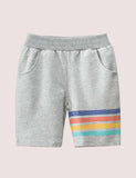 Rainbow Striped Shorts - Mini Taylor