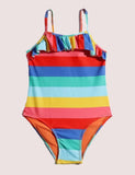 Rainbow Striped Swimsuit - Mini Taylor