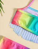 Rainbow Tassel Split Swimsuit - Mini Taylor