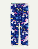 Leggings con estampado de unicornio arcoíris