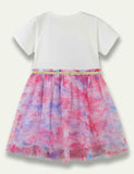 Rainbow Zebra Tulle Dress - Mini Taylor