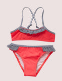 Roter Bikini-Badeanzug