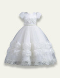 Rose Fluffy Party Dress - Mini Taylor