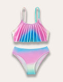 Ruffle Gradient Swimsuit - Mini Taylor
