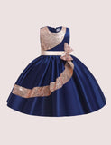 Satin Sequined Party Dress - Mini Taylor