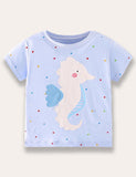 Seahorse Printed T-shirt - Mini Taylor