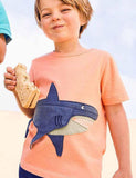 Shark Appliqué T-shirt - Mini Taylor