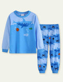Pyjama mit Hai-Print