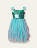 Sleeveless Mermaid Fish Scale Gauze Dress