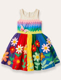 Sleeveless Multi Rainbow Dress