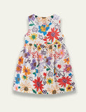 Sleeveless Princess Spicy Flower Skirt