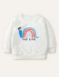 Seilide Rainbow Clóbhuailte Sweatshirt