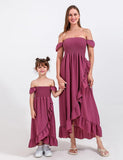 Straight Shoulders Family Matching Dress - Mini Taylor