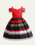 Strapless Striped Party Dress - Mini Taylor