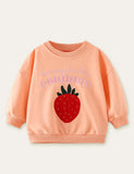 Strawberry Embroidered Sweatshirt - Mini Taylor