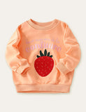 Strawberry Embroidered Sweatshirt - Mini Taylor