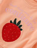 Strawberry Embroidered Sweatshirt - Mini Taylor