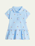 Strawberry Polka Dot Polo Dress - Mini Taylor