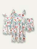 Suspender Floral Family Matching Dress - Mini Taylor