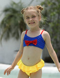 Sweet Split Swimsuit with Ruffled Edges - Mini Taylor