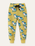 Tiger Cartoon Tryckta Sweatpants