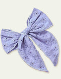 Today Only - Embroidery Bow Barrettes - Mini Taylor