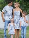 Tropical Leaves Printed Family Matching Dress - Mini Taylor