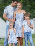 Tropical Leaves Printed Family Matching Dress - Mini Taylor