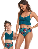 Tropical Parrot Printed Family Matching Swim Suit - Mini Taylor