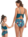 Tropical Parrot Printed Family Matching Swim Suit - Mini Taylor