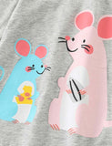 Two Mice Printed Long-Sleeved T-shirt - Mini Taylor