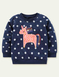 Unicorn Appliqué Sweater - Mini Taylor