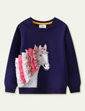 Unicorn Appliqué Sweatshirt - Mini Taylor