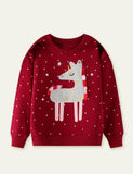 Unicorn Appliqué Sweatshirt - Mini Taylor