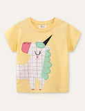 Unicorn Appliqué T-shirt - Mini Taylor