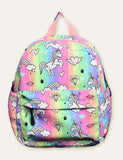 Unicorn Dinosaur Full Printed Schoolbag Backpack