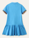 Unicorn Embroidered Polo Dress - Mini Taylor