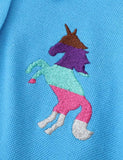 Unicorn Embroidered Polo Dress - Mini Taylor