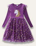 Unicorn Long Sleeve Dress - Mini Taylor