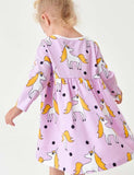 Unicorn Print Long Sleeve Dress - Mini Taylor