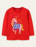 Unicorn Printed Long Sleeve T-shirt - Mini Taylor