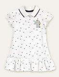 Unicorn Printed Polka Dot Dress - Mini Taylor